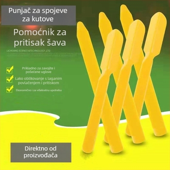 Set alata za fugiranje pločica od plastike — Yin‑Yang kut, lopatica za fugiranje, fugirni materijal, građevinski set