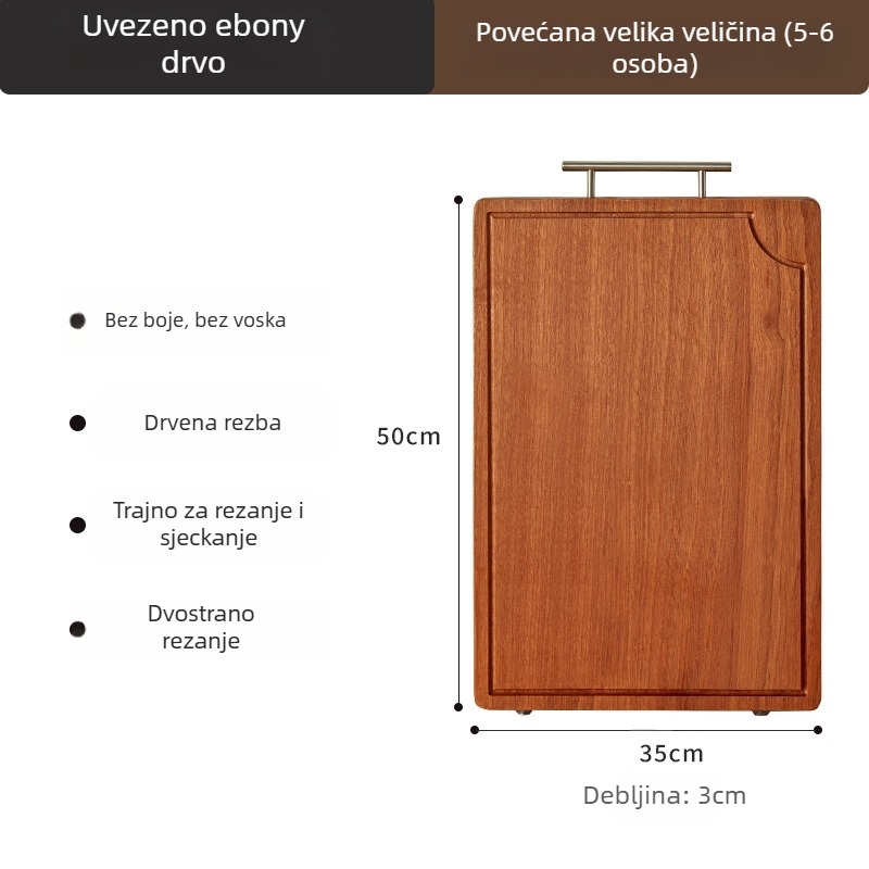 Maple drvena četvrtasta daska za rezanje - moderni minimalistički dizajn, kućna upotreba, lansirano 2019
