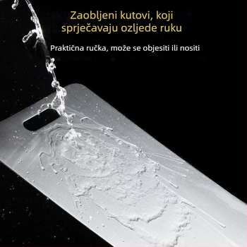 Kuhinjska daska od nehrđajućeg čelika – dvostrana, prijenosna, antibakterijska, protiv plijesni, moderni minimalistički stil (Materijal: nehrđajući čelik; Funkcije: kućanstvo, prijenosno, antibakterijsko, protiv plijesni; Stil: moderni minimalistički)