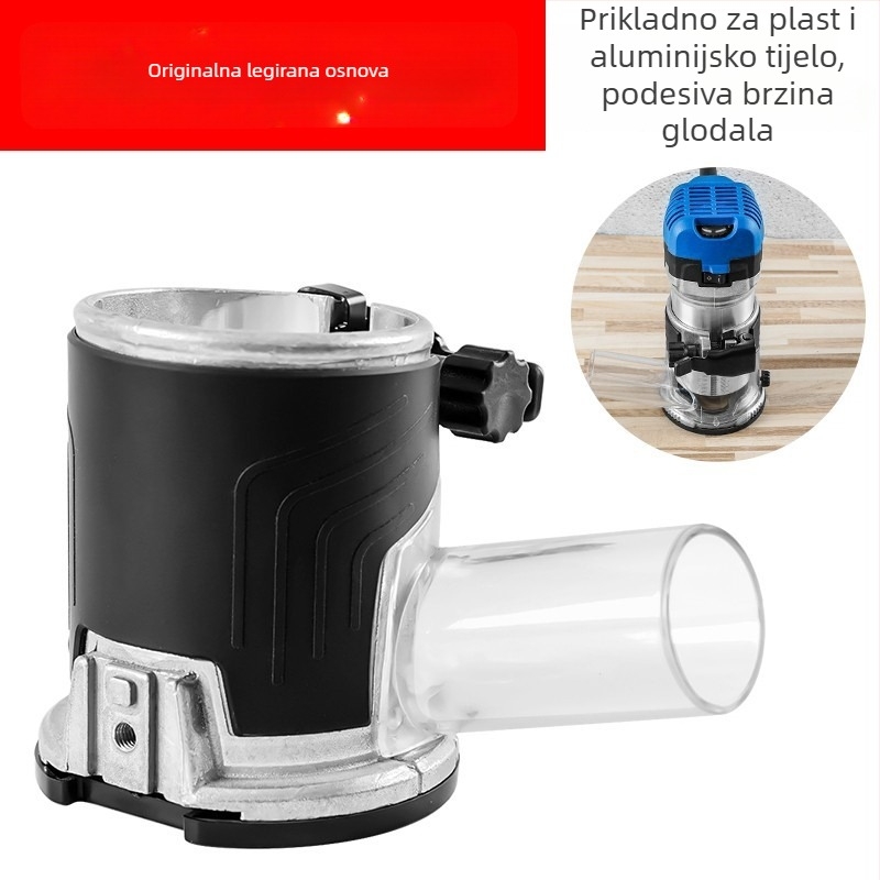 Mašina za obrezivanje i kanalsko bušenje aluminij-plastičnih ploča, Bakelitni frezer, industrijski električni alat za obradu drveta, Jin Chengtai, 220V, jednofazni AC/DC >250V