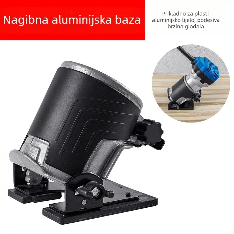 Mašina za obrezivanje i kanalsko bušenje aluminij-plastičnih ploča, Bakelitni frezer, industrijski električni alat za obradu drveta, Jin Chengtai, 220V, jednofazni AC/DC >250V