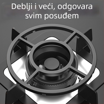 Stalak za plinski štednjak s protukliznim držačem lonaca, željezo, zidni, kineski stil, bez montaže