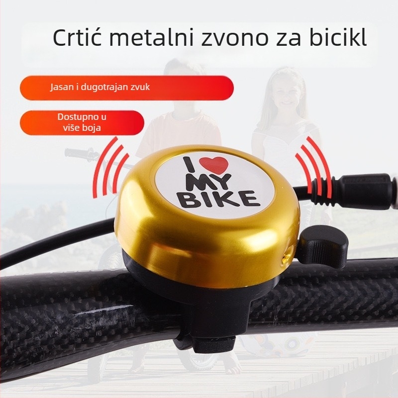 SY zvono za bicikl, aluminijska legura, model 22 kalibar, specifikacije 22 kalibra