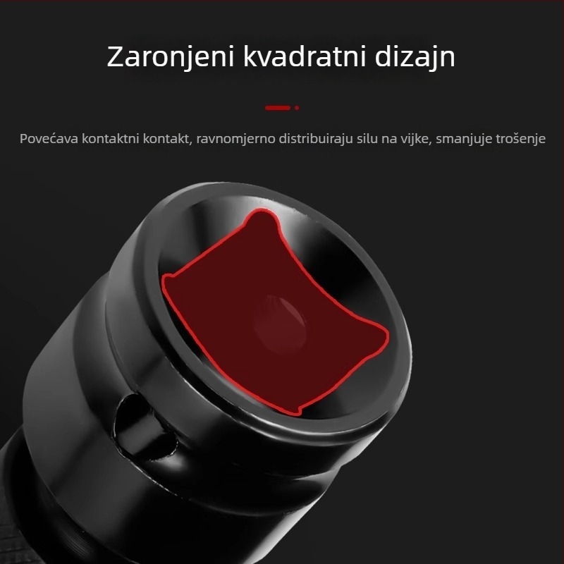 Set pretvornih glava za električni ključ s univerzalnim automatskim čeljustnim sklopom i nastavkom za pištolsku bušilicu – Značka: Shouli; Materijal: Chromium Vanadium Alloy Steel; Površina: Anti-Rust