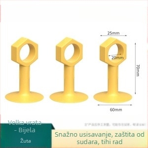 Zidni silikonski stopper za vrata s protukrušnim jastukom, kupaonica, model JCJCLJMX, automatsko upravljanje