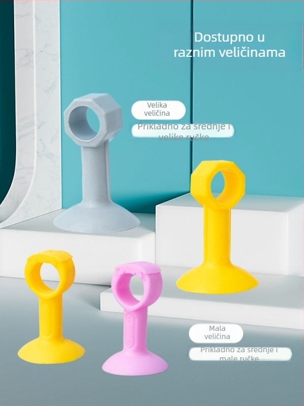 Zidni silikonski stopper za vrata s protukrušnim jastukom, kupaonica, model JCJCLJMX, automatsko upravljanje