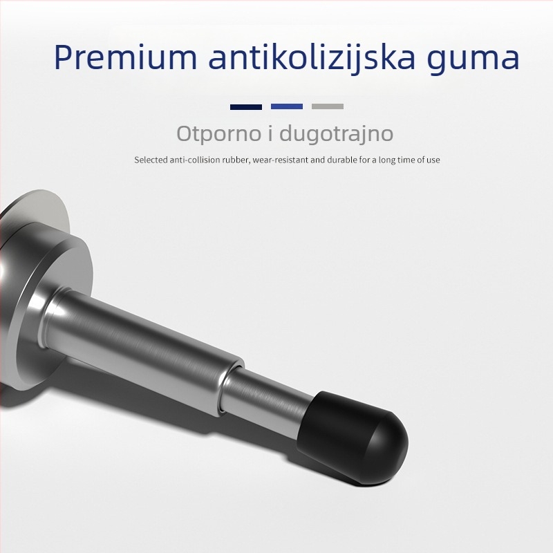 Gornji jastuk za vrata, nehrđajući čelik, polirana površina, zidni montaža, automatsko upravljanje