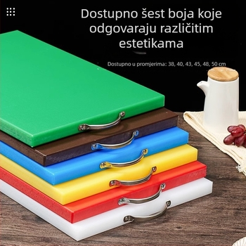 PE daska za rezanje, antibakterijska i otporna na plijesan, plastična kuhinjska daska s kodiranjem bojama