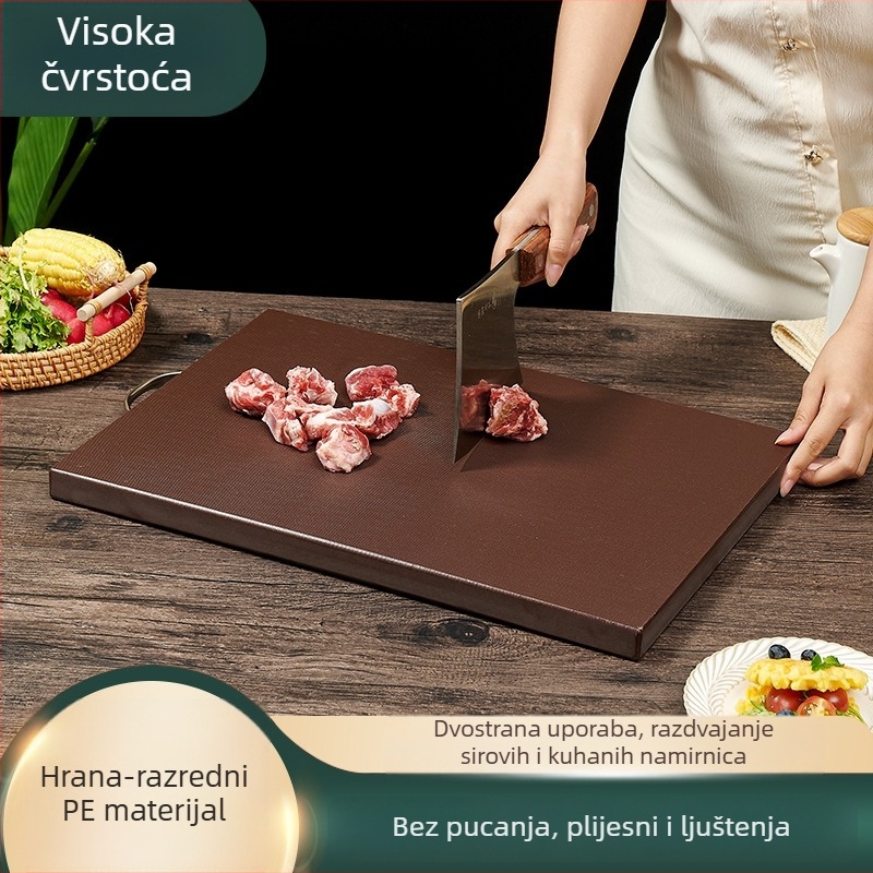 PE daska za rezanje, antibakterijska i otporna na plijesan, plastična kuhinjska daska s kodiranjem bojama