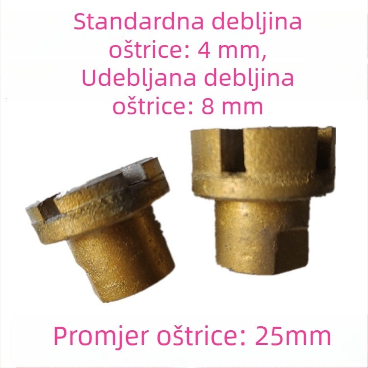 Diamantska glava za brušenje – šalice tipa brusnog diska za kamen, sinterirana, kompatibilna s kutnim brusilom, Hengya