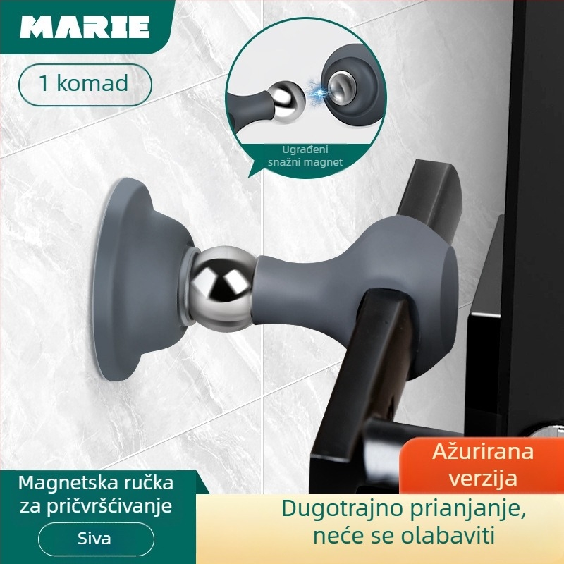 Magnetski hvatač vrata, silikon, zidna ugradnja, silikon površina, model Macaron