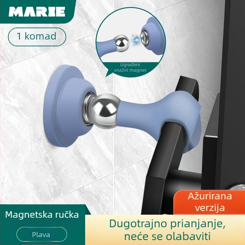 Magnetski hvatač vrata, silikon, zidna ugradnja, silikon površina, model Macaron