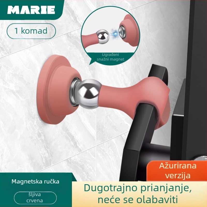 Magnetski hvatač vrata, silikon, zidna ugradnja, silikon površina, model Macaron