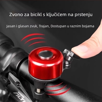 Zvonac za planinski bicikl, šaren, vrlo glasno (Materijal: Plastika; Marka: Druga; Obrada: Ne; Uvoz: Ne)