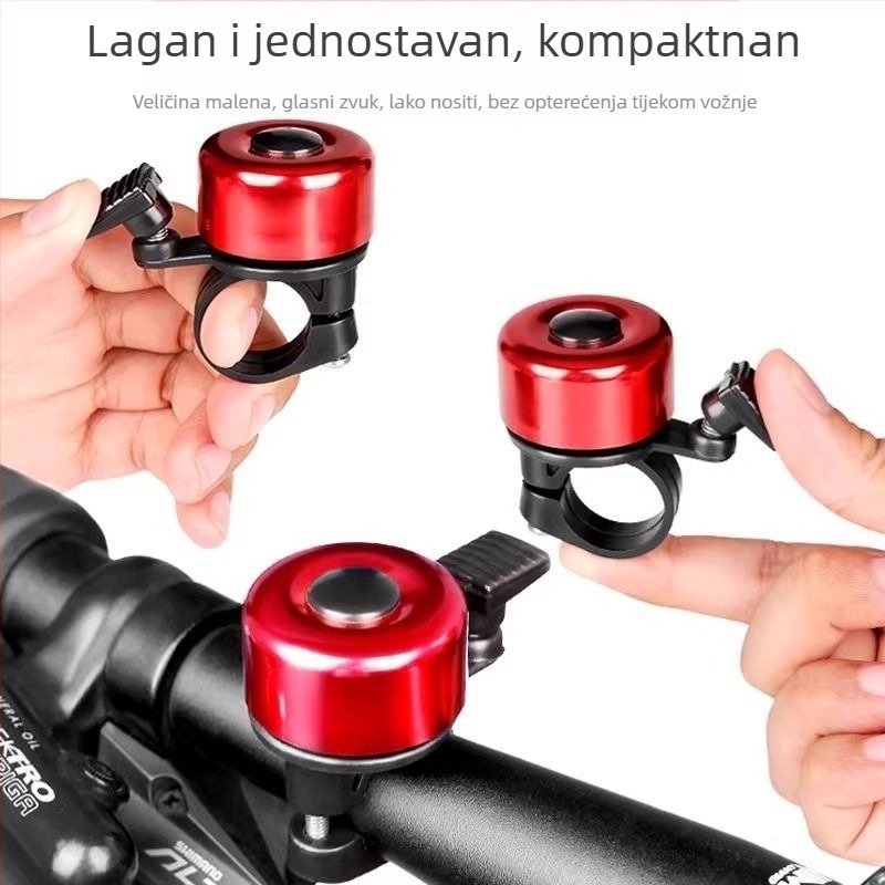 Zvonac za planinski bicikl, šaren, vrlo glasno (Materijal: Plastika; Marka: Druga; Obrada: Ne; Uvoz: Ne)