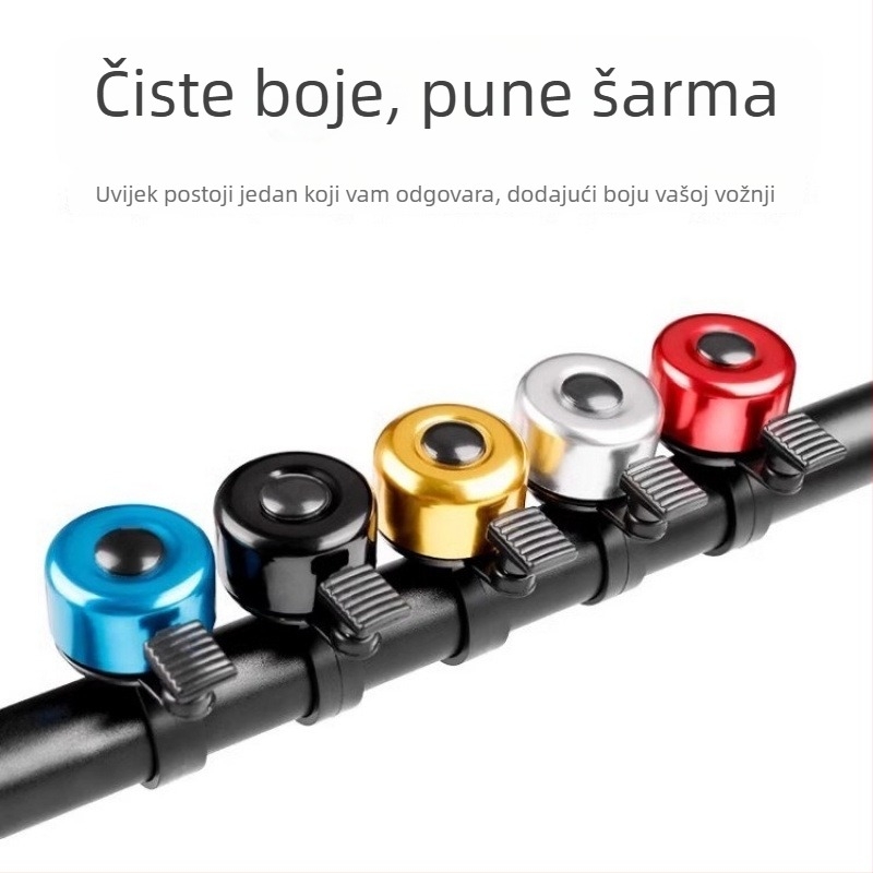 Zvonac za planinski bicikl, šaren, vrlo glasno (Materijal: Plastika; Marka: Druga; Obrada: Ne; Uvoz: Ne)