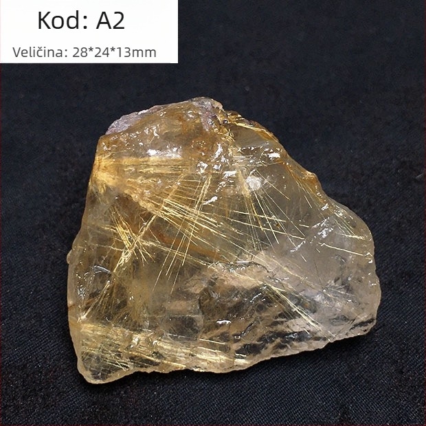 Dekorativni mineralni uzorak: prirodni titanij kristal, izvorni kamen, prilagodba po narudžbi dostupna (Marka: Drugo, Materijal: Titanij kristal, Obrada: Da)