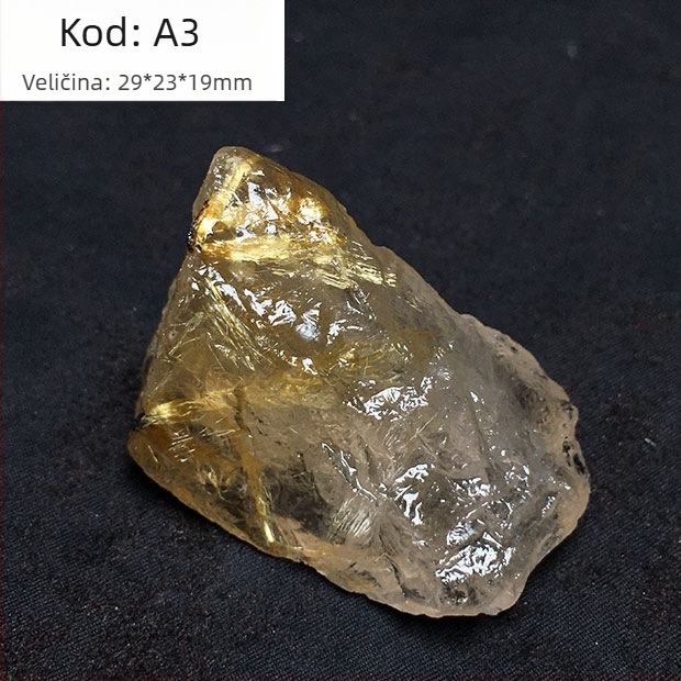 Dekorativni mineralni uzorak: prirodni titanij kristal, izvorni kamen, prilagodba po narudžbi dostupna (Marka: Drugo, Materijal: Titanij kristal, Obrada: Da)