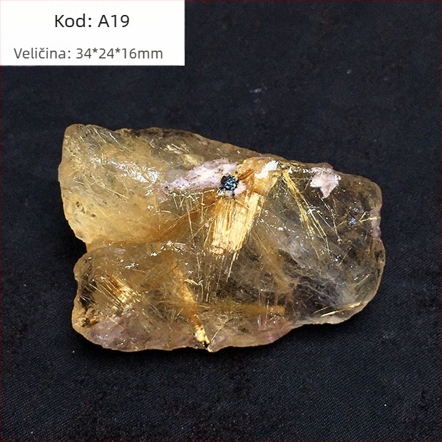 Dekorativni mineralni uzorak: prirodni titanij kristal, izvorni kamen, prilagodba po narudžbi dostupna (Marka: Drugo, Materijal: Titanij kristal, Obrada: Da)