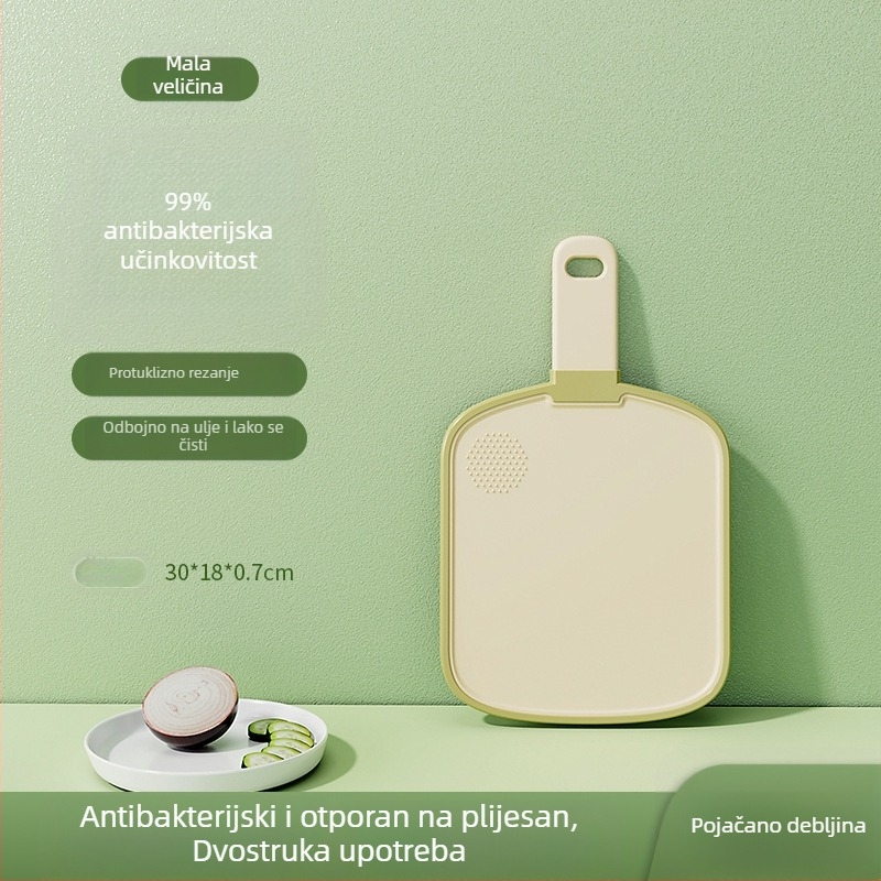 Antibakterijska i otporna na plijesan plastična daska za rezanje za kuhinju, za rezanje voća i hrane