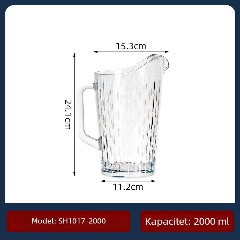 Garbo Daily Use hladna kantica za vodu s ledenim uzorkom, PC plastika, pogodna za sokove, mlijeko, napitke i aromatni čaj