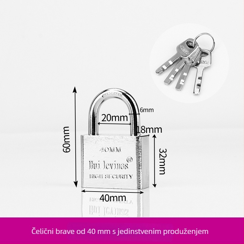 Teški vratni latch od nehrđajućeg čelika s lijevim i desnim pinovima, srebrni završetak, modernan minimalistički stil