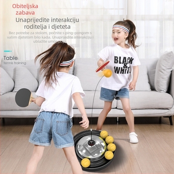 Trener za stolni tenis za kućnu uporabu – samostalna treniranje, obiteljska igra, za djecu 3–5 godina, verzija za odrasle