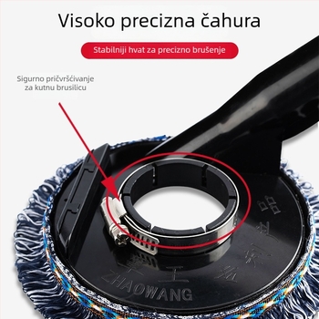 Poklopac za prašinu za kutnu brusilicu za bezprašno brušenje kamena i betona; usisni nastavci (Brand: Holy Platinum Lion; Materijal: Plastika/Guma)