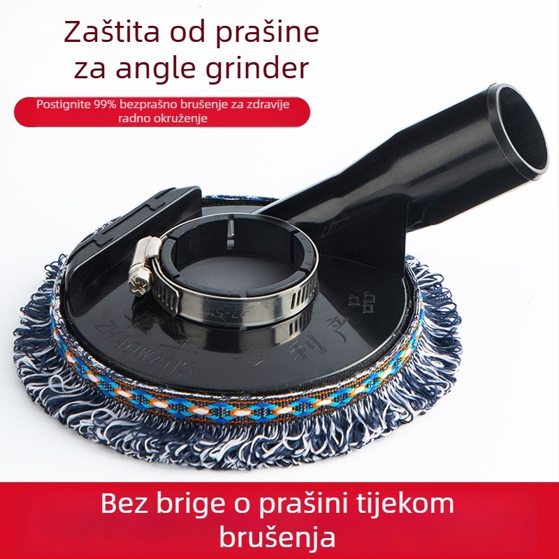 Poklopac za prašinu za kutnu brusilicu za bezprašno brušenje kamena i betona; usisni nastavci (Brand: Holy Platinum Lion; Materijal: Plastika/Guma)