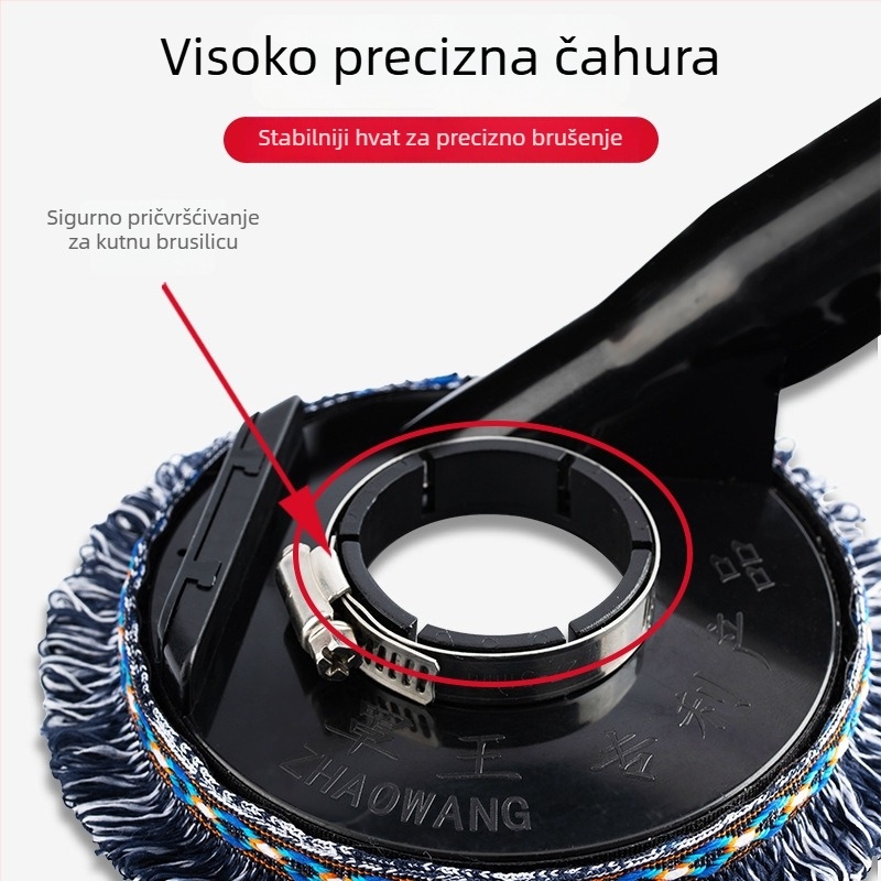 Poklopac za prašinu za kutnu brusilicu za bezprašno brušenje kamena i betona; usisni nastavci (Brand: Holy Platinum Lion; Materijal: Plastika/Guma)