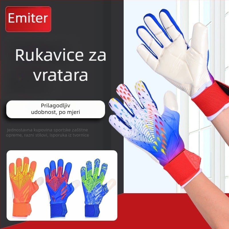 Rukavice za vratara – latex zaštitne rukavice za nogomet, Model 083, Relay, Mogućnost prilagodbe
