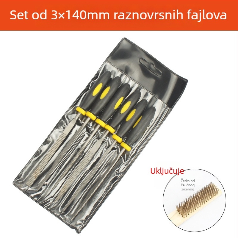 Set brusnih fajlova za obradu metala – ležajna čeli, MYTEC/MEC