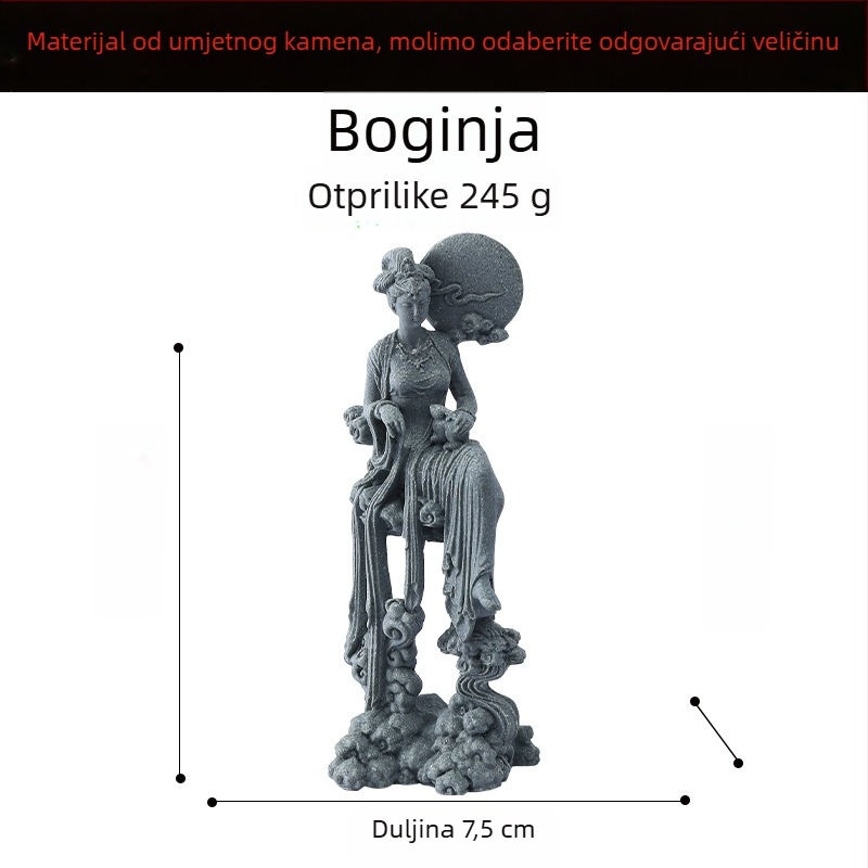 Buddha statua za akvarij krajinska dekoracija, sintetička smola, kineski stil, brend Flowers and Apparatus
