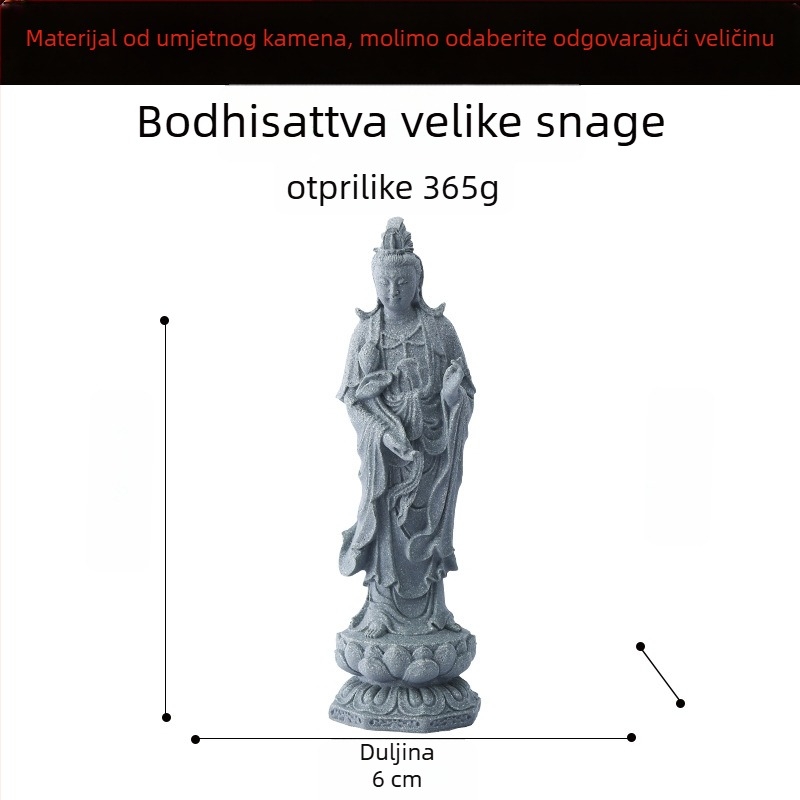 Buddha statua za akvarij krajinska dekoracija, sintetička smola, kineski stil, brend Flowers and Apparatus