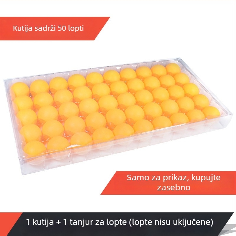 Loptica za stolni tenis s brojevima i natpisima — PP materijal; Kategorija: stolni tenis; Primjene: Ostalo