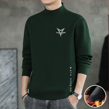 Muški termalni bazni sloj – stojeći ovratnik, flis, dugi rukavi, uski kroj, poliesterska smjesa