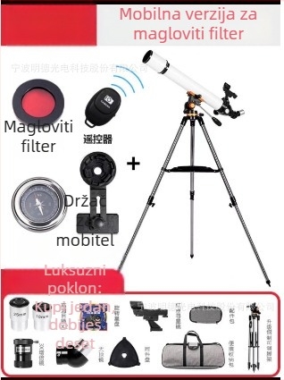 Astronomski teleskop 70700 – velika apertura, visoko povećanje, HD optika, za studente