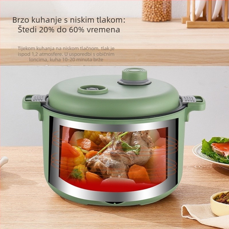 Great Love električna višenamjenska posuda za kuhanje, 2–3 L, ispod 800 W, unutarnji lonac s premazom protiv prijanjanja, kuhanje na paru, prženje, dinstanje, kuhanje, mikroprocesorsko upravljanje