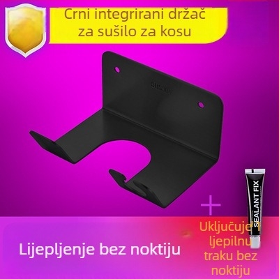 Držač za sušilo za kosu od nehrđajućeg čelika SUS304, elektroplatirani završni premaz, model 8662, nosivost 20 kg, 1 sloj
