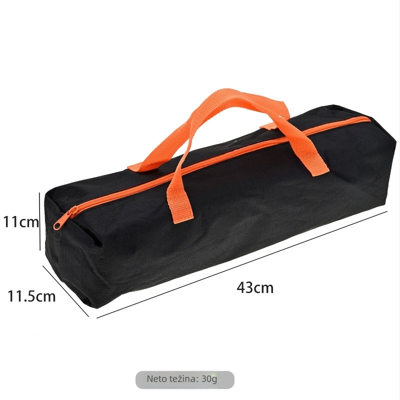 Kamp kuhanje oprema set - klipsa, vilica i lopatica; materijal: nehrđajući čelik i drvo; stil: moderni minimalizam.