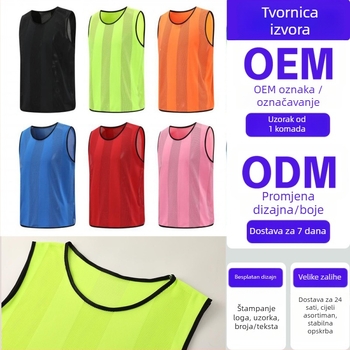 Prilagodljive dresove za nogometnu momčad i trening veste, poliesterska tkanina, unisex, jednostavan uzorak, pogodno za sve sezone, marka Wika