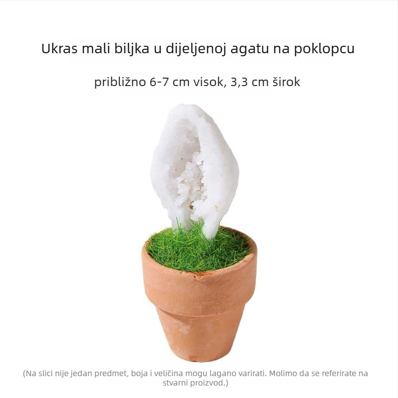 Dragon Roar ukras za stol od prirodnog kamena kristala, geometrijski oblik