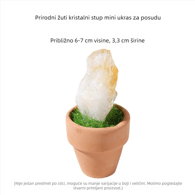 Dragon Roar ukras za stol od prirodnog kamena kristala, geometrijski oblik