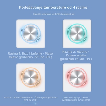 Brza čaša za hlađenje napitaka: prenosni uređaj za hlađenje u uredu i studentskom domu