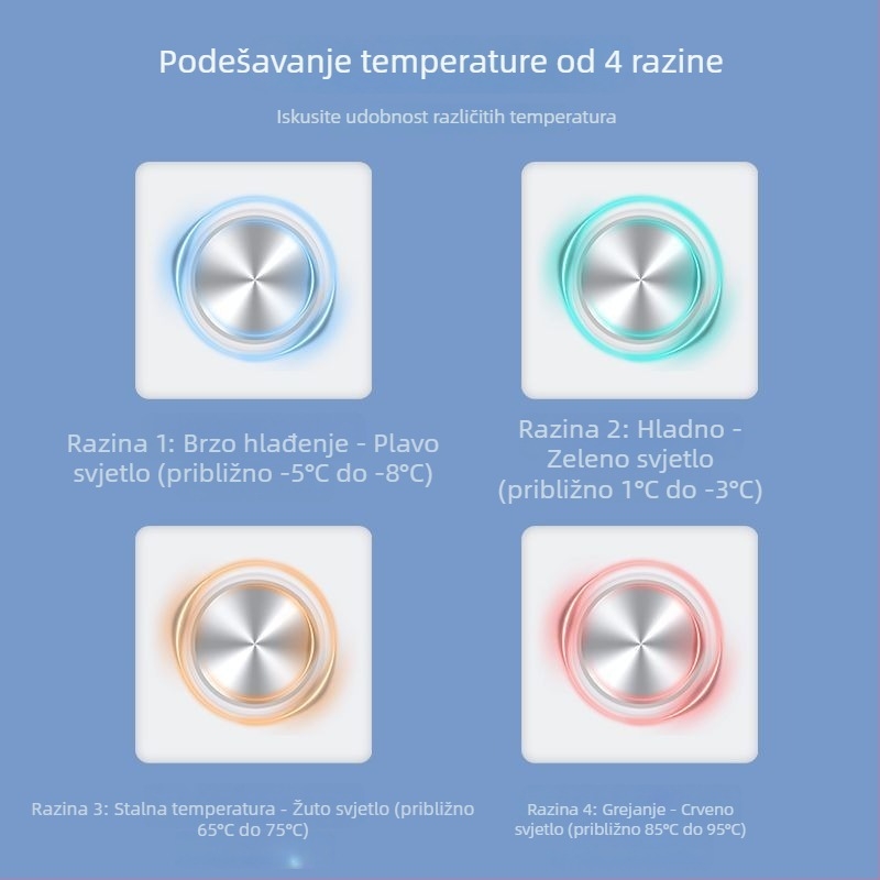 Brza čaša za hlađenje napitaka: prenosni uređaj za hlađenje u uredu i studentskom domu