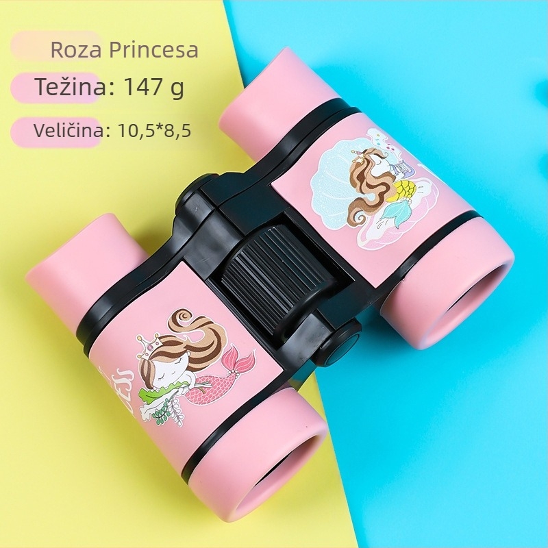 Dječji binokular – igračka, maskirani vanjski dizajn, gumasto kućište, izlazna zjenica 5 mm+