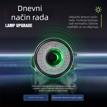 Stražnje svjetlo za bicikl s inteligentnim senzorom kočnice, punjivo, brenda MJR, za cestovne bicikle noću