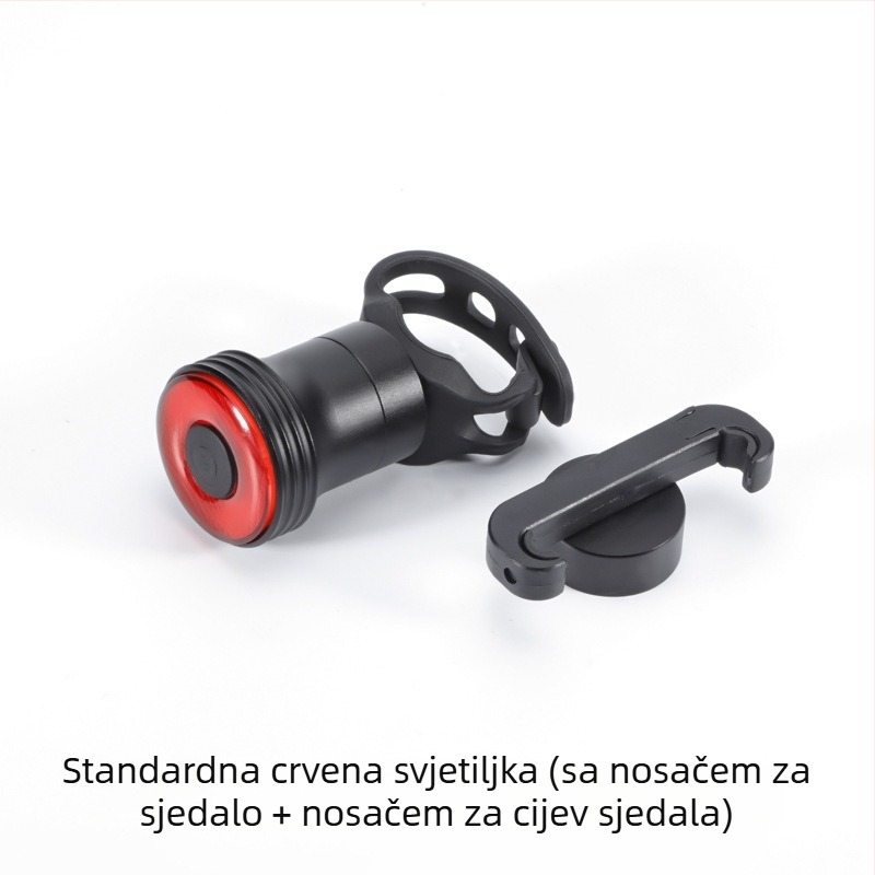 Stražnje svjetlo za bicikl s inteligentnim senzorom kočnice, punjivo, brenda MJR, za cestovne bicikle noću