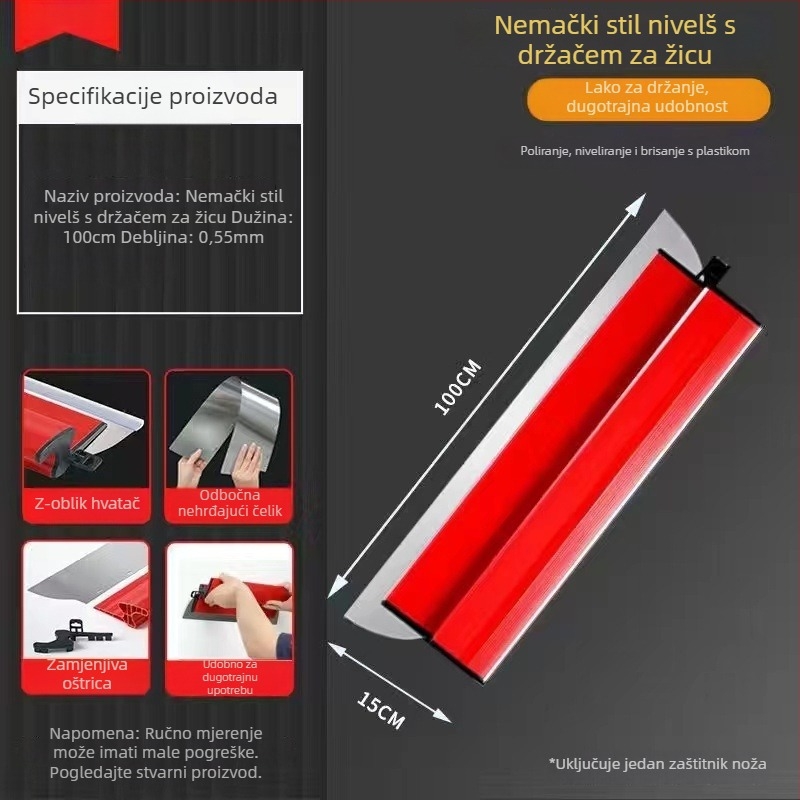 Špatula za kit od nehrđajućeg čelika, serija Stainless steel putty internet celebrity scraper, model Stainless steel putty internet celebrity scraper, materijal: nehrđajući čelik