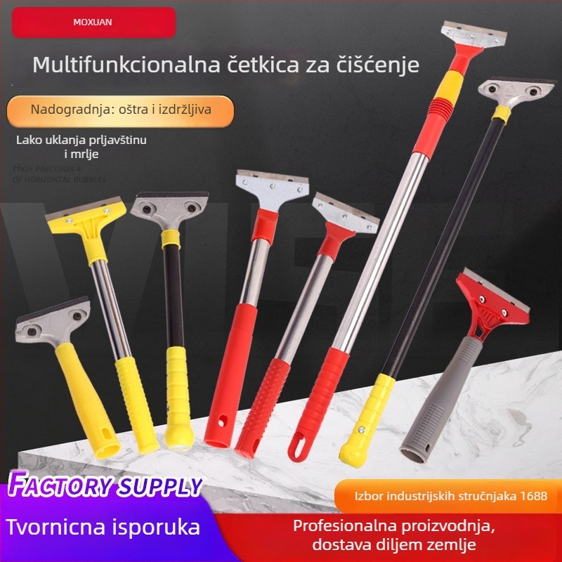 Škrapač za staklo: uklanjanje ljepila, za pločice i pod, s oštricom od plastike i aluminijske legure